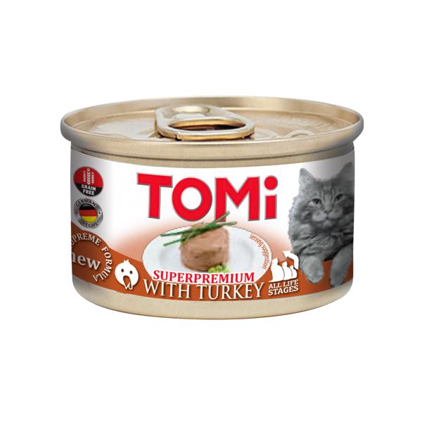 TOMi with Turkey ИНДЕЙКА мусс корм для кошек 85 г (201008)
